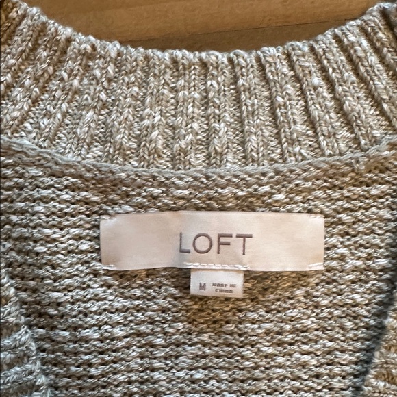 LOFT Women's Textured Green Cardigan - Picture 11 of 11